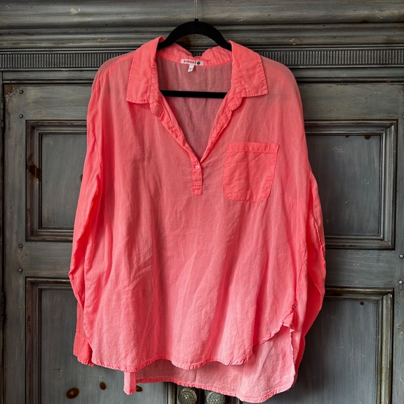 Sundry Destination Cotton Pink Shirt Size 3 (L) - Picture 2 of 8